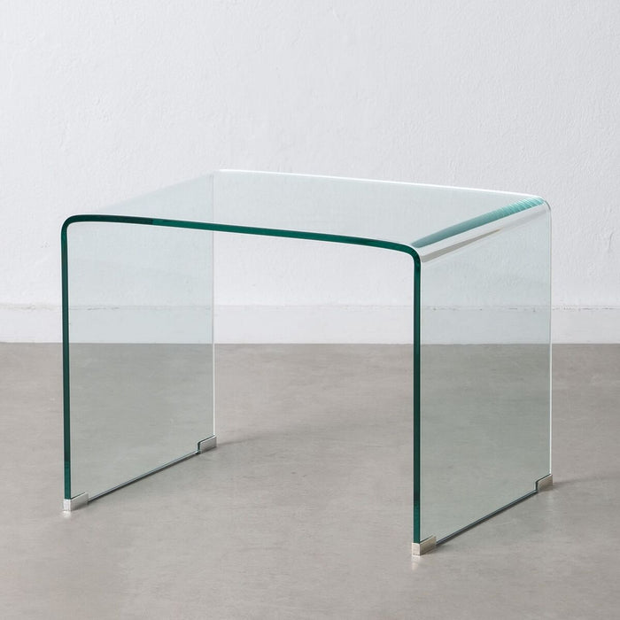 Masa laterală Transparent Sticlă Temperată 63 x 50 x 48 cm