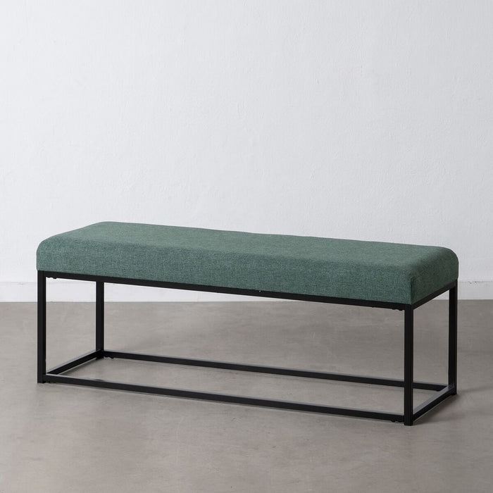 Banchetă Țesut Sintetic Metal Verde 120 x 40 x 45 cm