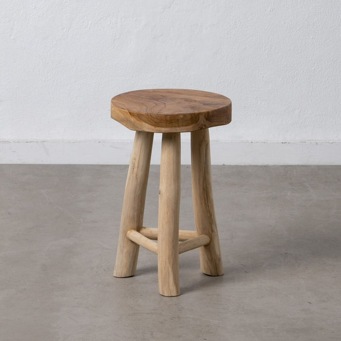 Banchetă AKAR Natural lemn de tec 30 x 30 x 45 cm
