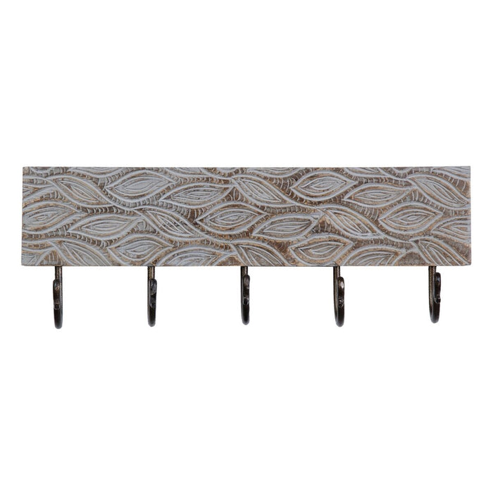 Cuier de perete 45,5 x 7 x 15,5 cm Metal Lemn