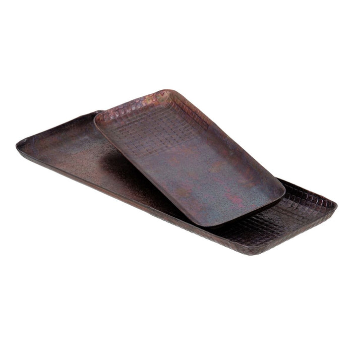 Tavă pentru gustari 32 x 12 x 2 cm Aluminiu Bronz