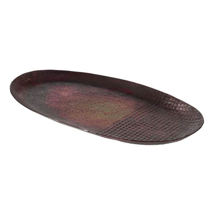 Tavă pentru gustari 41 x 22 x 2 cm Aluminiu Bronz