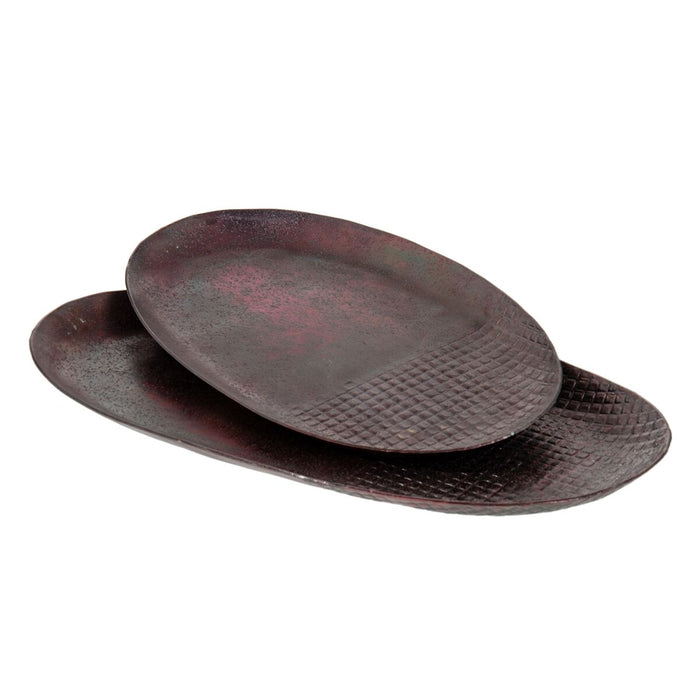 Tavă pentru gustari 41 x 22 x 2 cm Aluminiu Bronz