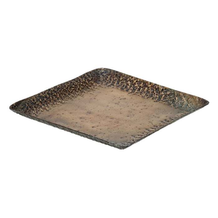 Tavă pentru gustari 29 x 29 x 2,5 cm Aluminiu Bronz