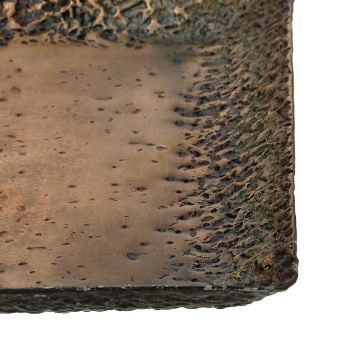 Tavă pentru gustari 29 x 29 x 2,5 cm Aluminiu Bronz