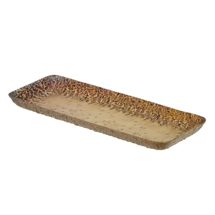 Tavă pentru gustari 39 x 15 x 3 cm Aluminiu Bronz