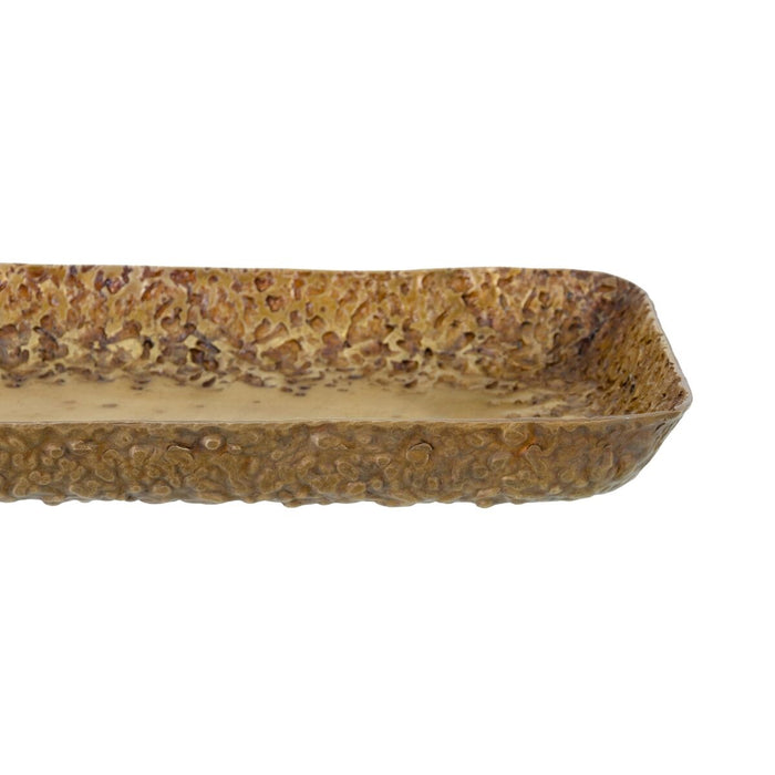 Tavă pentru gustari 41 x 16 x 3 cm Aluminiu Bronz