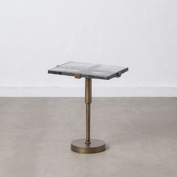 Masa laterală 41 x 31,5 x 49 cm Geam Auriu* Metal