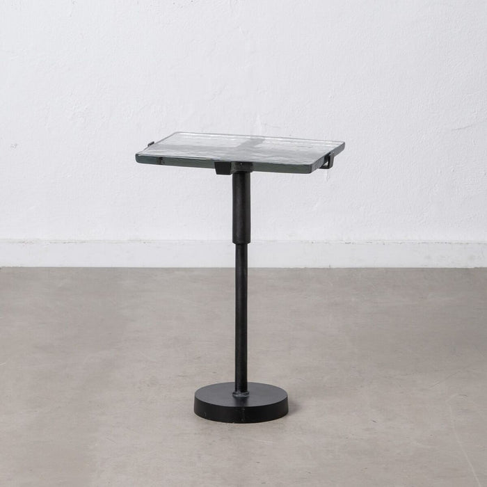 Masa laterală 41 x 32 x 59 cm Geam Negru Metal