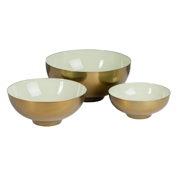 Castron 30 x 30 x 14 cm Auriu* Verde Fier (3 Unități)