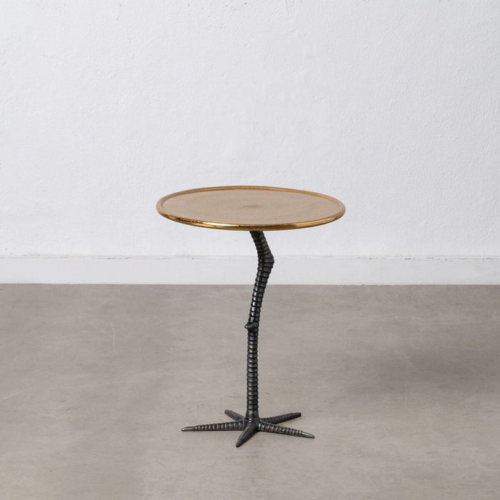 Masa laterală Negru Auriu* Metal Aluminiu 39 x 39 x 48 cm