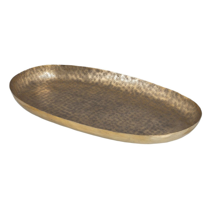 Tavă pentru gustari 67 x 41 x 5 cm Auriu* Aluminiu (2 Unități)