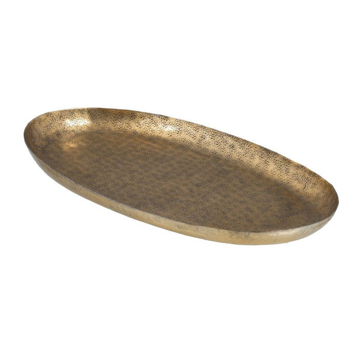 Tavă pentru gustari 67 x 41 x 5 cm Auriu* Aluminiu (2 Unități)