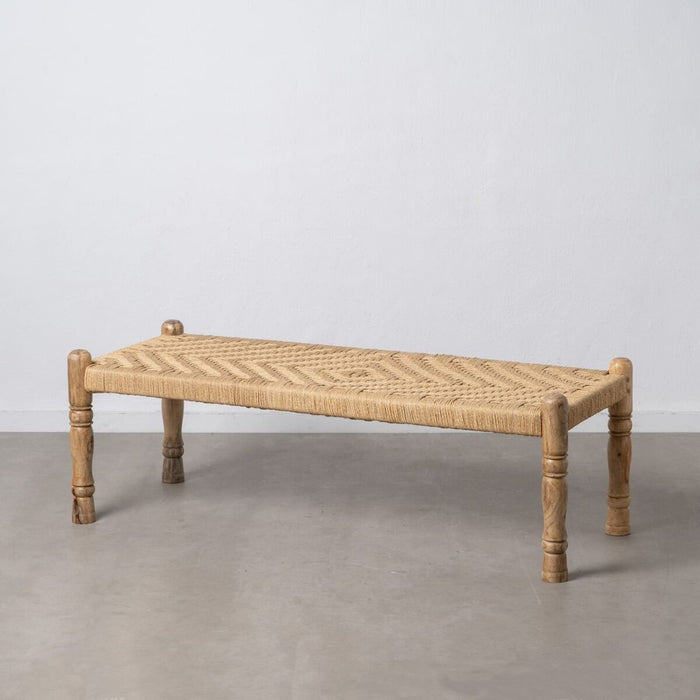 Banchetă 150 x 57 x 51 cm Lemn Fibră naturală