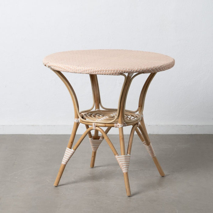 Masa laterală 81 x 81 x 76,5 cm Natural Bej Ratan