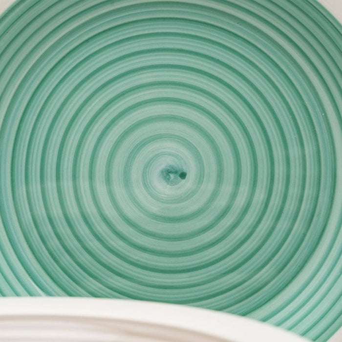 Veselă 18 Piese Albastru Verde 1 cm Gresie