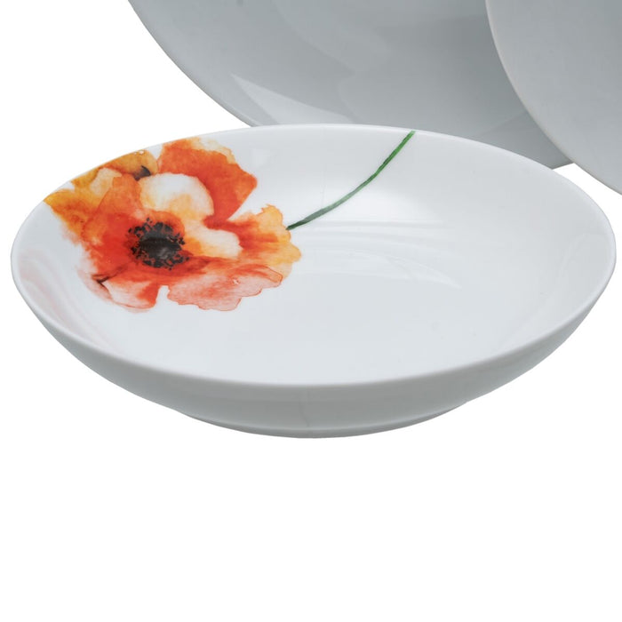 Veselă 18 Piese Porțelan 1 cm Mac