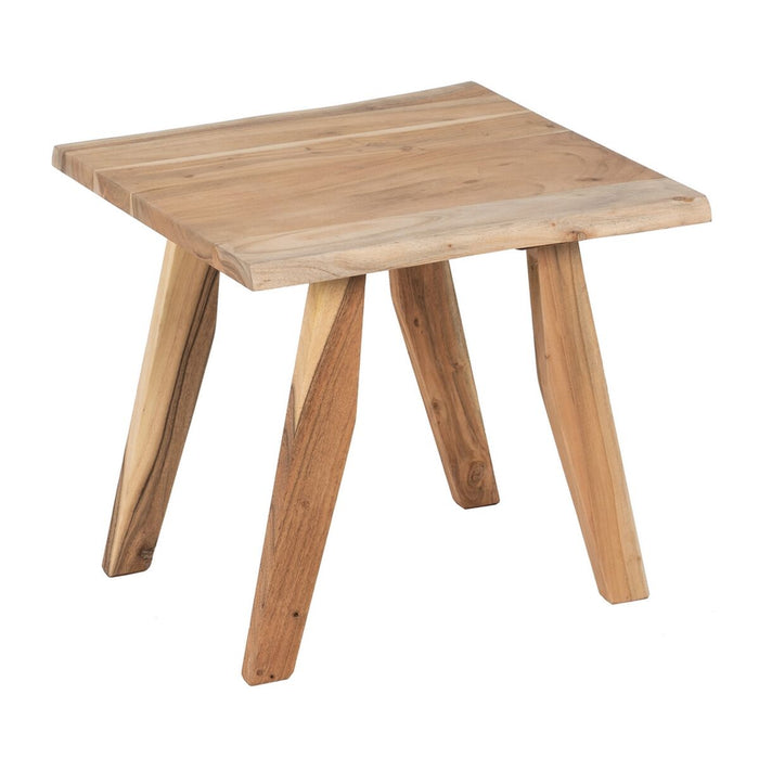 Măsuță Laterală Natural Fier Lemn de salcâm 50 x 50 x 46 cm