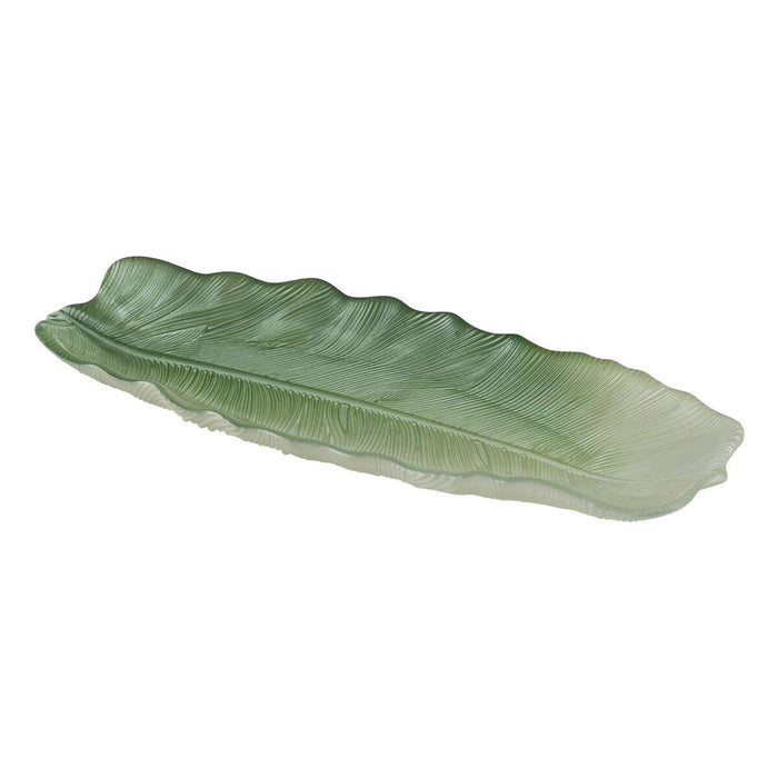 Tavă Verde Frunza a unei plante 40 cm