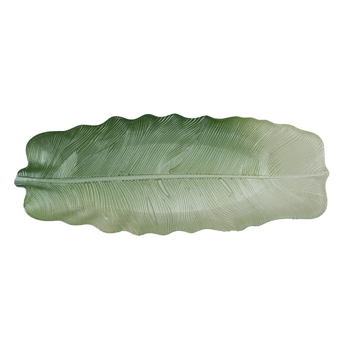 Tavă Verde Frunza a unei plante 40 cm