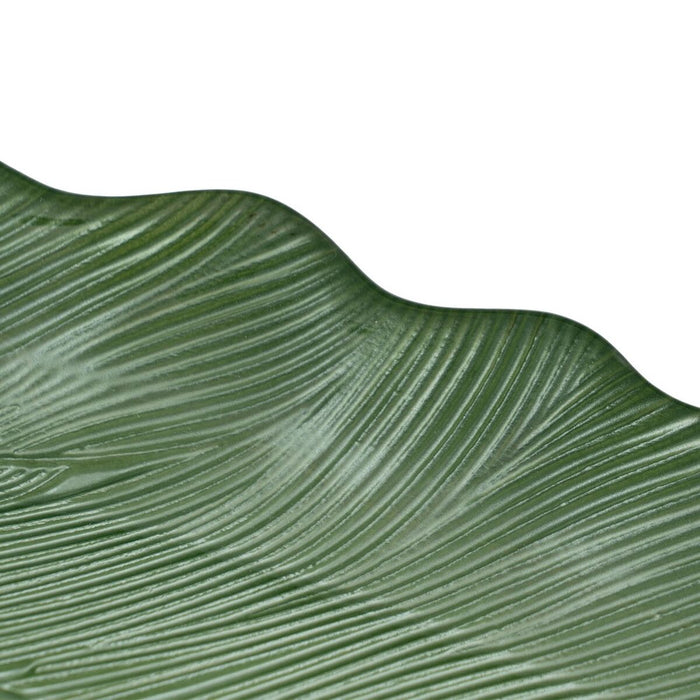 Tavă Verde Frunza a unei plante 40 cm