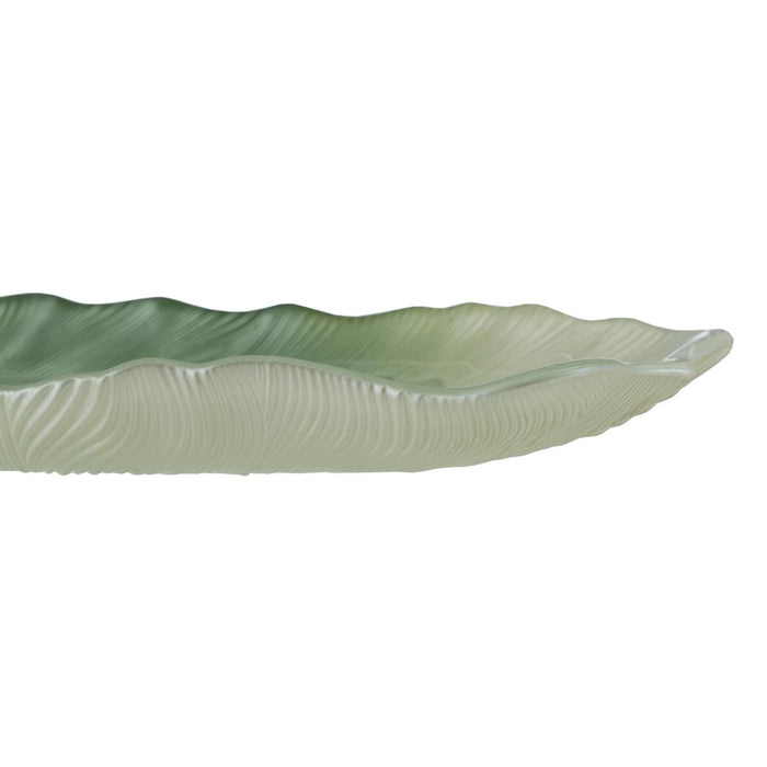 Tavă Verde Frunza a unei plante 40 cm