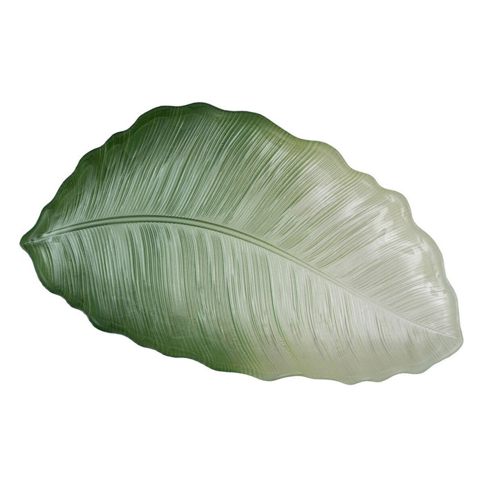 Tavă Verde Frunza a unei plante 31 x 18 cm
