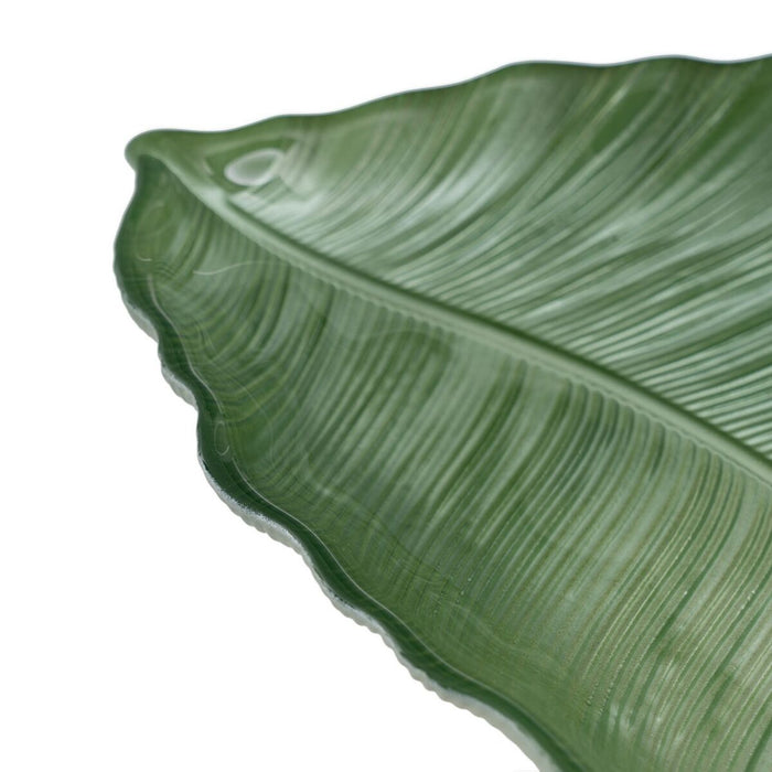 Tavă Verde Frunza a unei plante 31 x 18 cm
