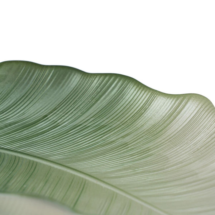 Tavă Verde Frunza a unei plante 31 x 18 cm