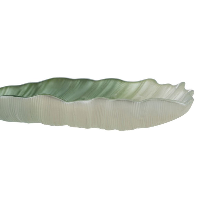 Tavă Verde Frunza a unei plante 31 x 18 cm