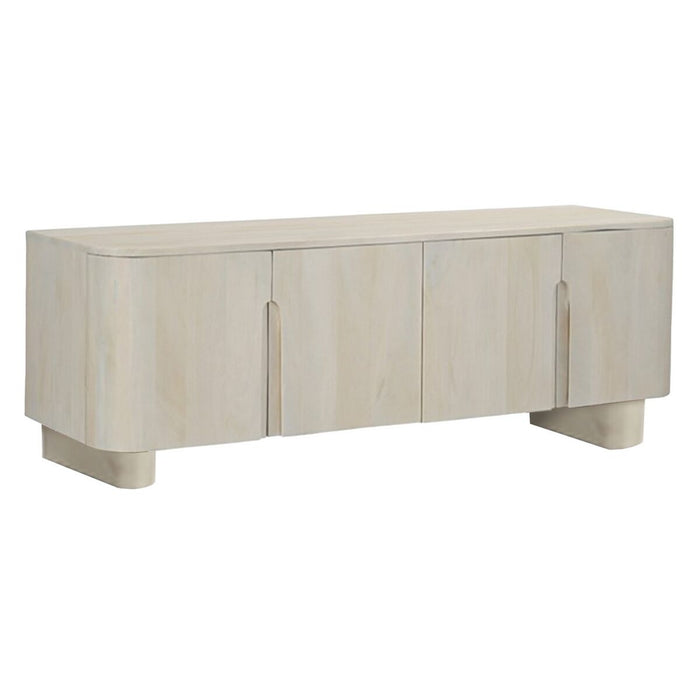 Mobilă TV Alb Lemn de mango 140 x 40 x 58 cm