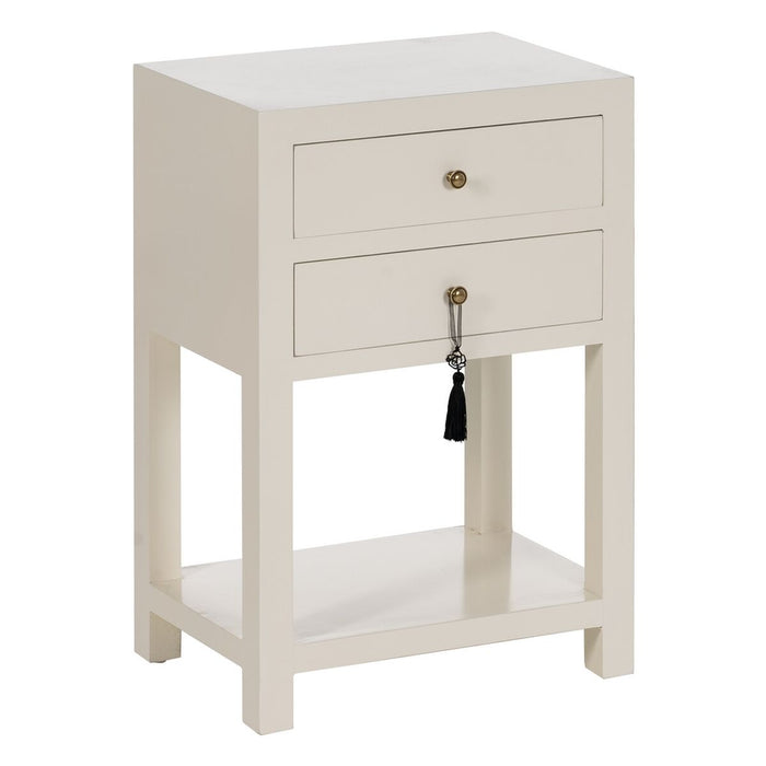 Noptieră ORIENT Alb Lemn de brad Lemn MDF 45 x 30 x 66 cm