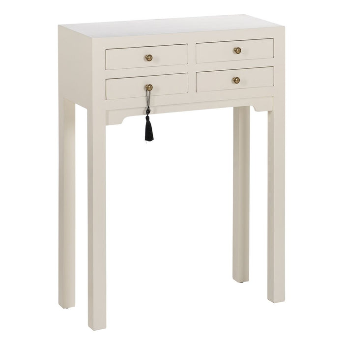 Consolă Alb Lemn de brad Lemn MDF 63 x 26 x 85 cm