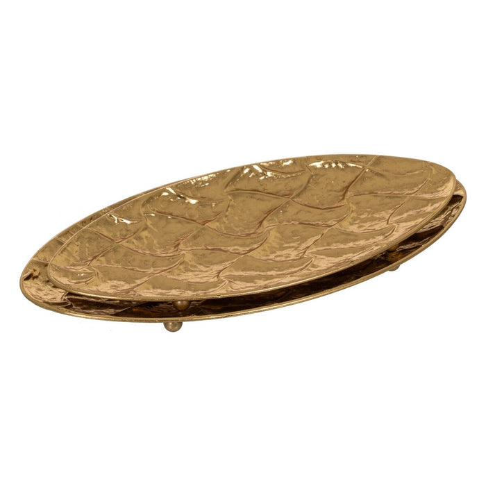 Tavă pentru gustari Auriu* Fier 52 x 27 x 4 cm (2 Unități)
