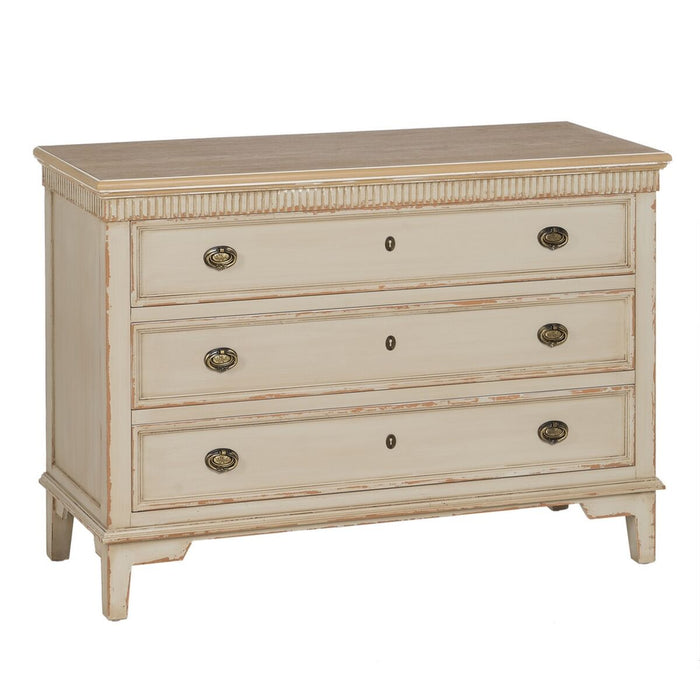 Dulap cu Sertare Crem Natural Lemn de brad Lemn MDF 119,5 x 44,5 x 84 cm