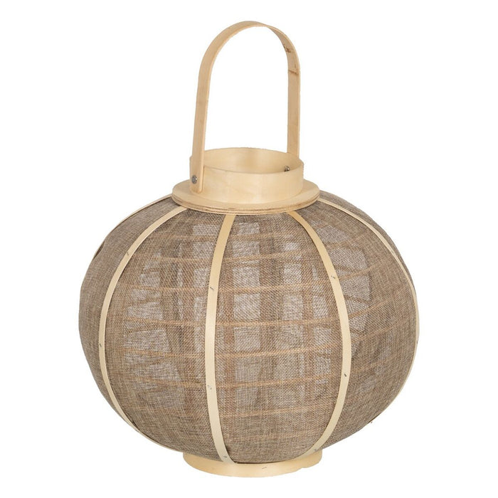 Lucerna Suport de Lumânări Lucerna Bej Natural Iută 33,5 x 33,5 x 30,5 cm