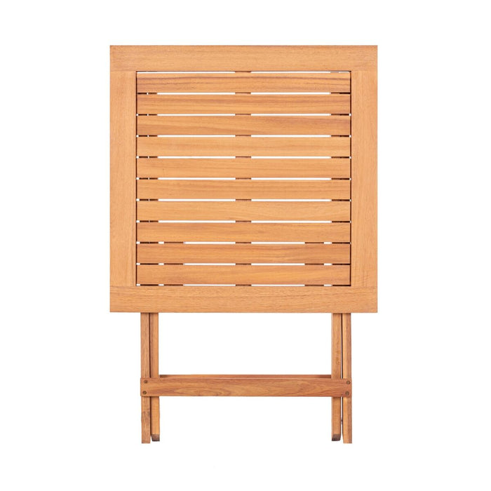 Masă Laterală Pliabilă Kate 60 x 60 x 72,5 cm Natural Lemn de salcâm