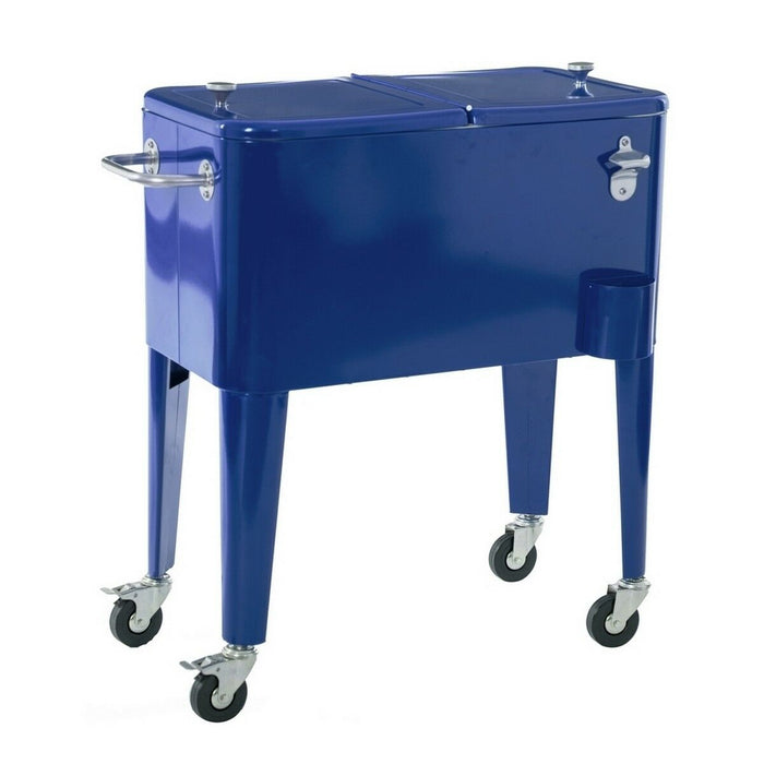 Frigider Portabil Fresh Albastru Cobalt Metal 74 x 43 x 80 cm
