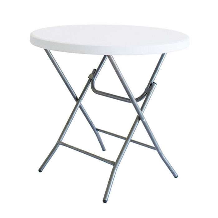 Masă Pliabilă Alb HDPE 80 x 80 x 74 cm