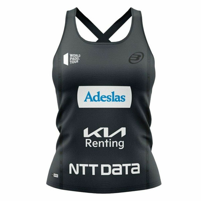 Tricou de Damă fără Mâneci Bullpadel Orlas Gemma Triay Padel Negru