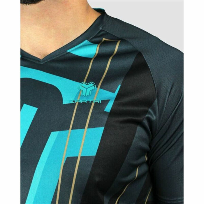 Tricou cu Mânecă Scurtă Bărbați Cartri Asuan Acvamarin Negru