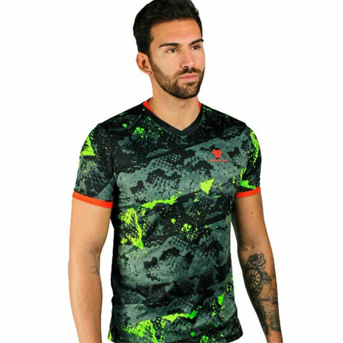 Tricou Sport cu Mânecă Scurtă Cartri Castri Cobra Padel Verde Negru