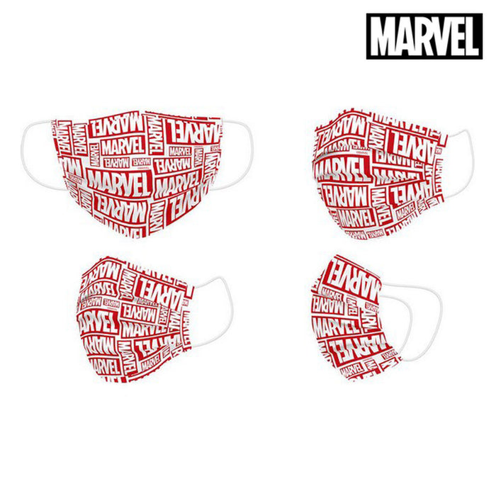 Mască facială igienică Marvel Infantil Roșu