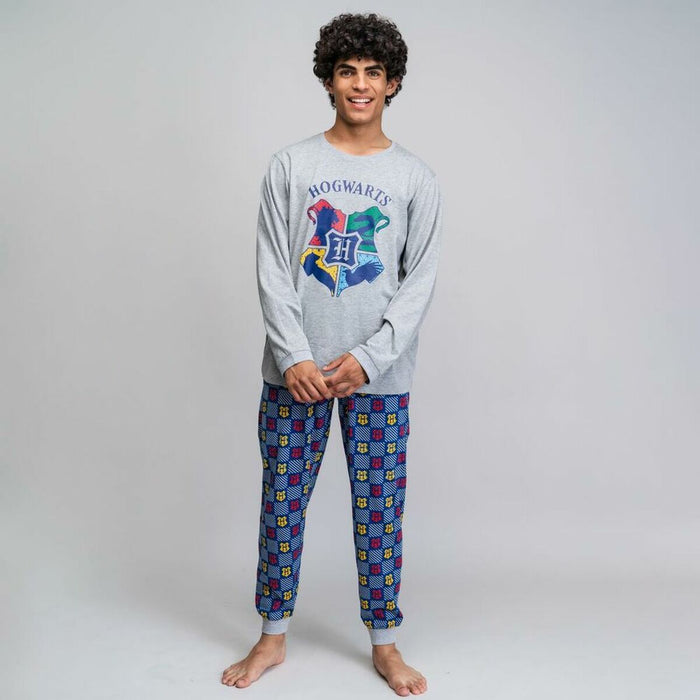 Pijama Harry Potter Bărbați Gri (Adulți)