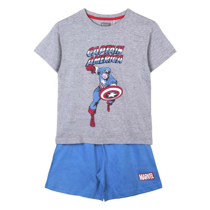 Pijamaua de Vară Marvel Gri Albastru