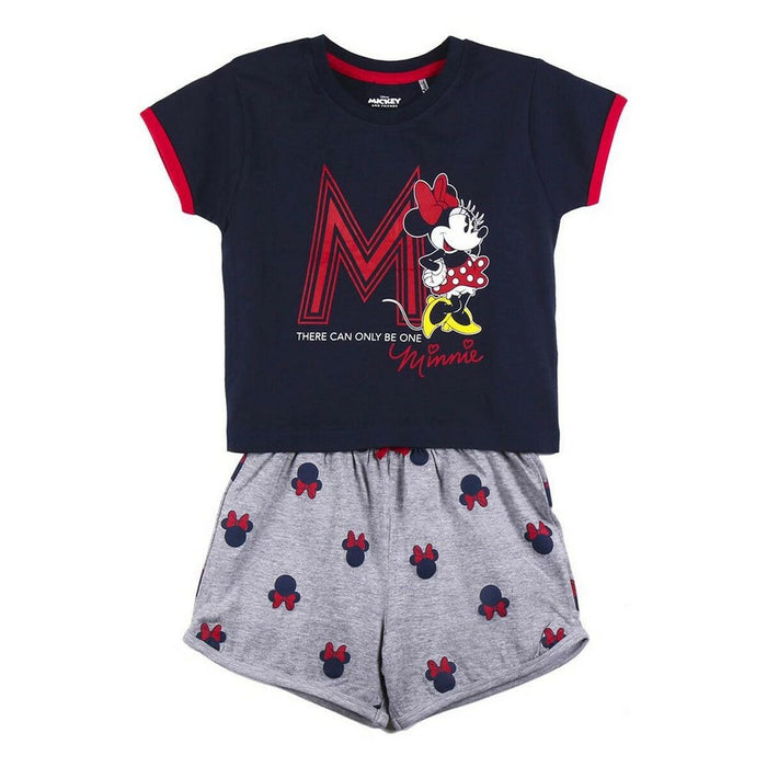 Pijamaua de Vară Minnie Mouse Albastru închis Gri