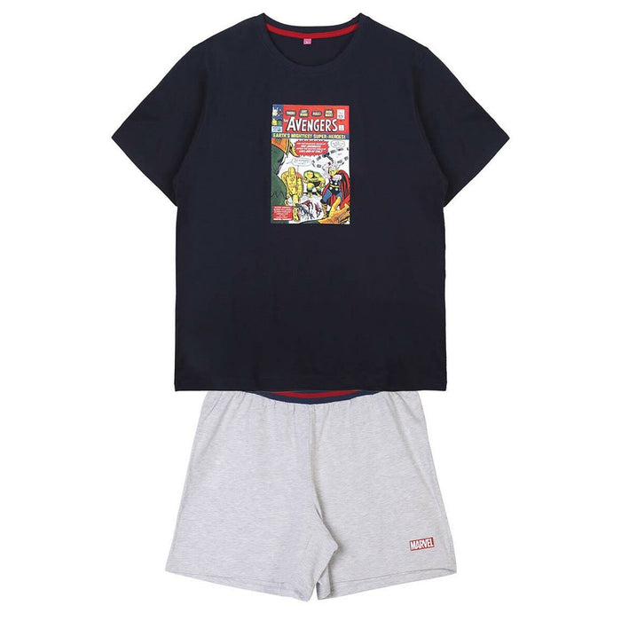 Pijama Marvel Albastru închis (Adulți) Bărbați
