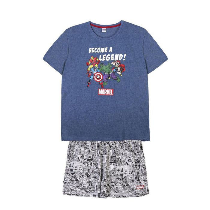 Pijama Marvel Gri (Adulți) Bărbați