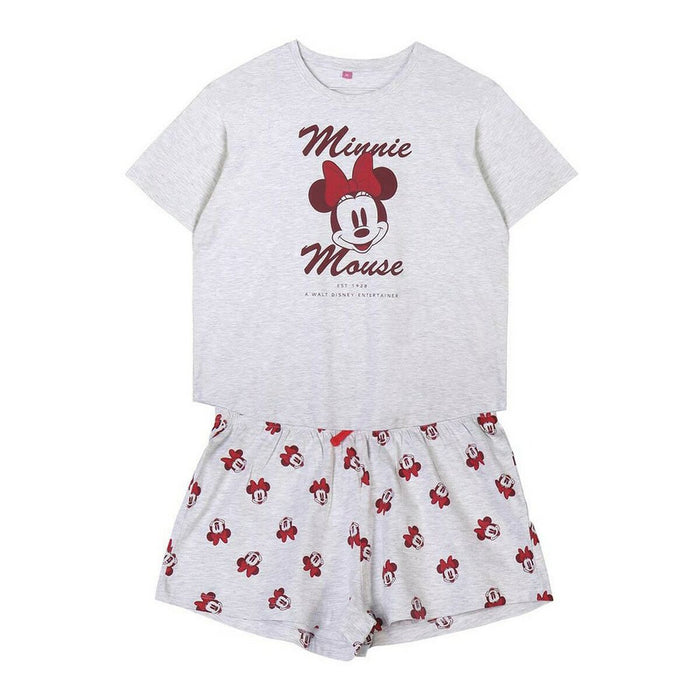 Pijama Minnie Mouse Gri Femeie