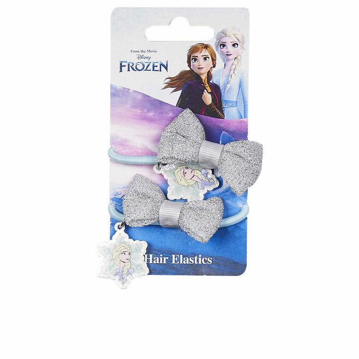 Elastice de Păr Inca Elásticos Lazo Disney 2 Unități Albastru Argintiu Fundă (2 Unități)